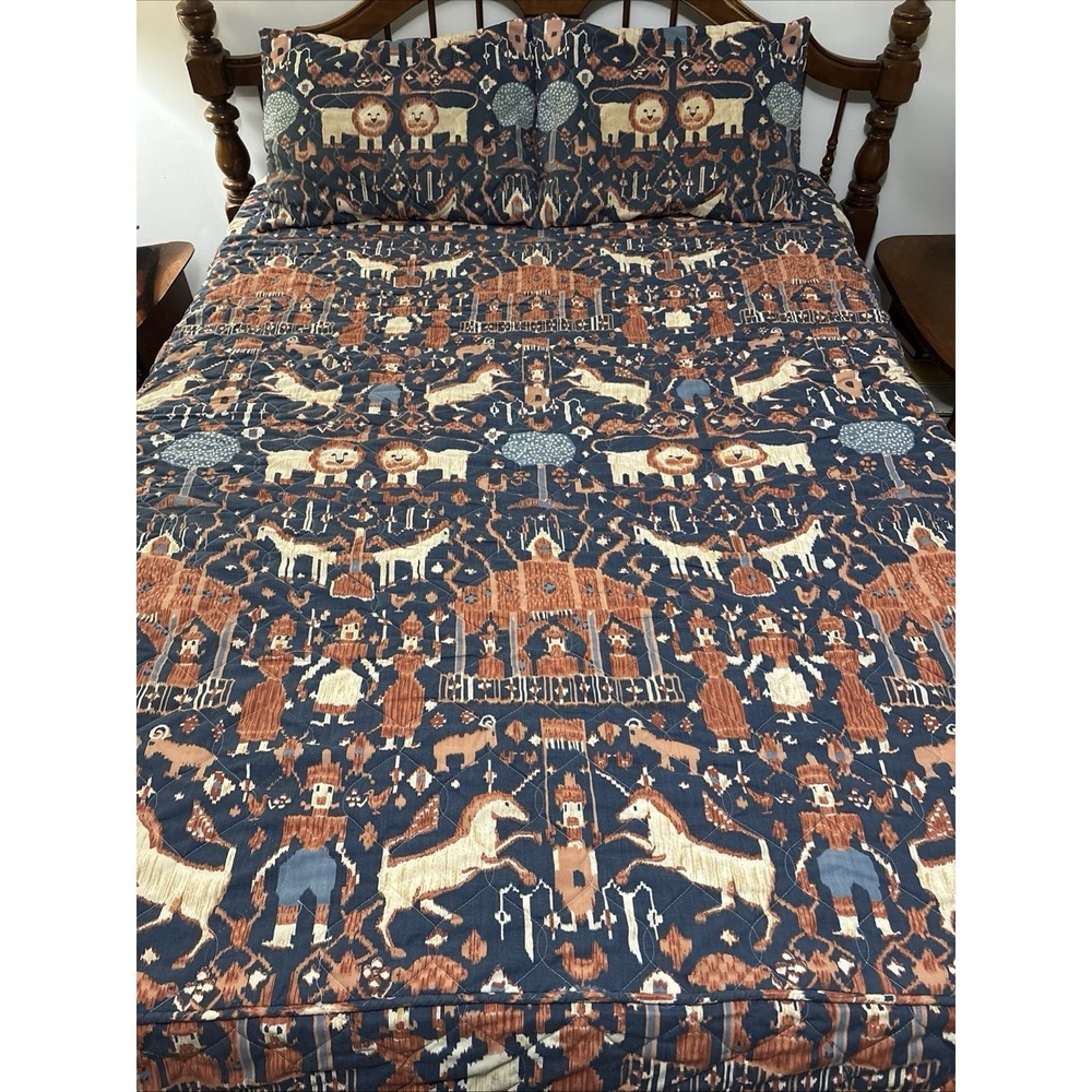Vintage 70s Inger McCabe Elliot x Martex Magical Kingdom Coverlet and Shams